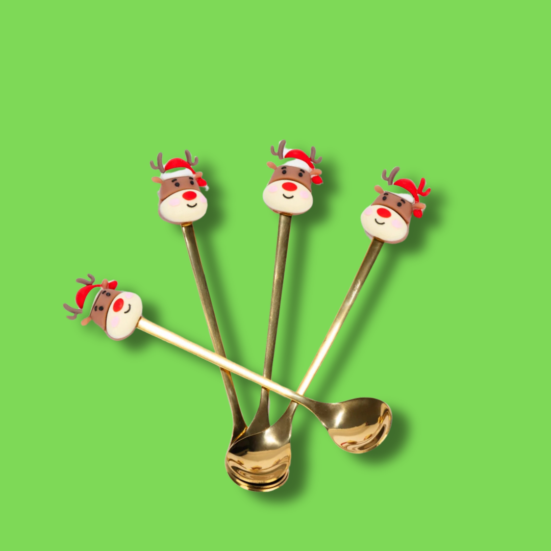 Limited edition GOLD REINDEER CHRISTMAS SPOON