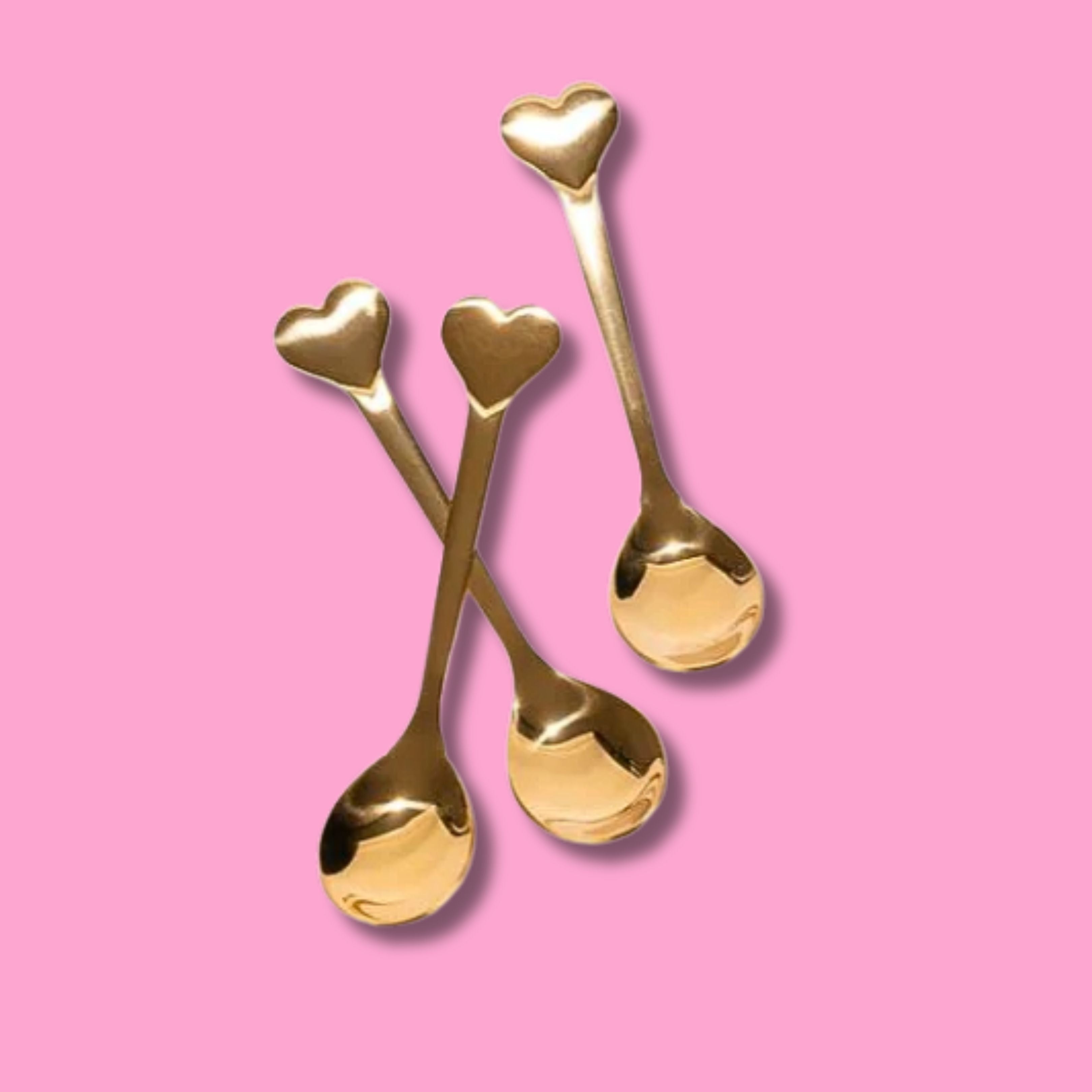 Limited edition GOLD LOVE HEART SPOON