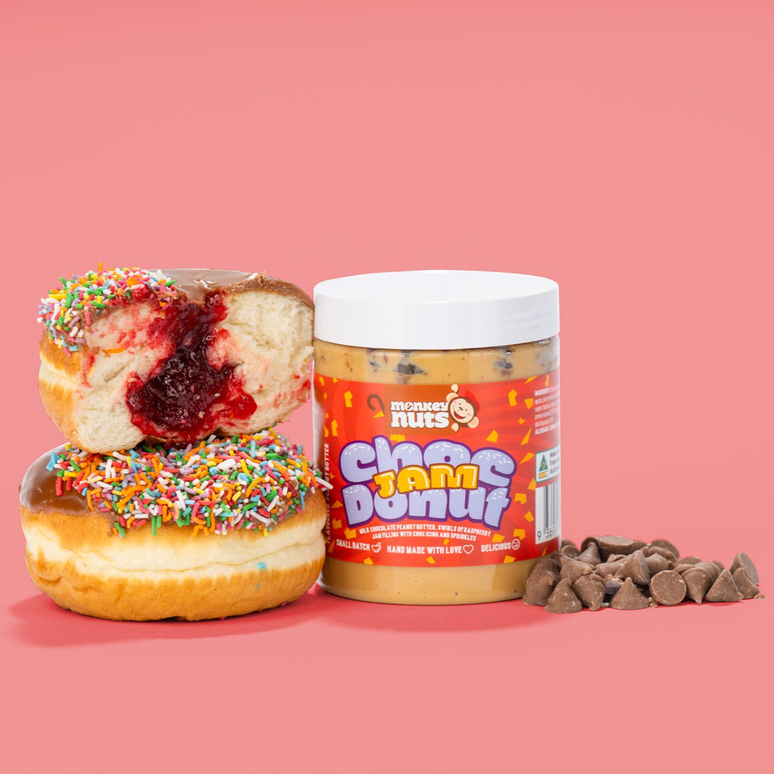 Choc Jam Donut Peanut Butter