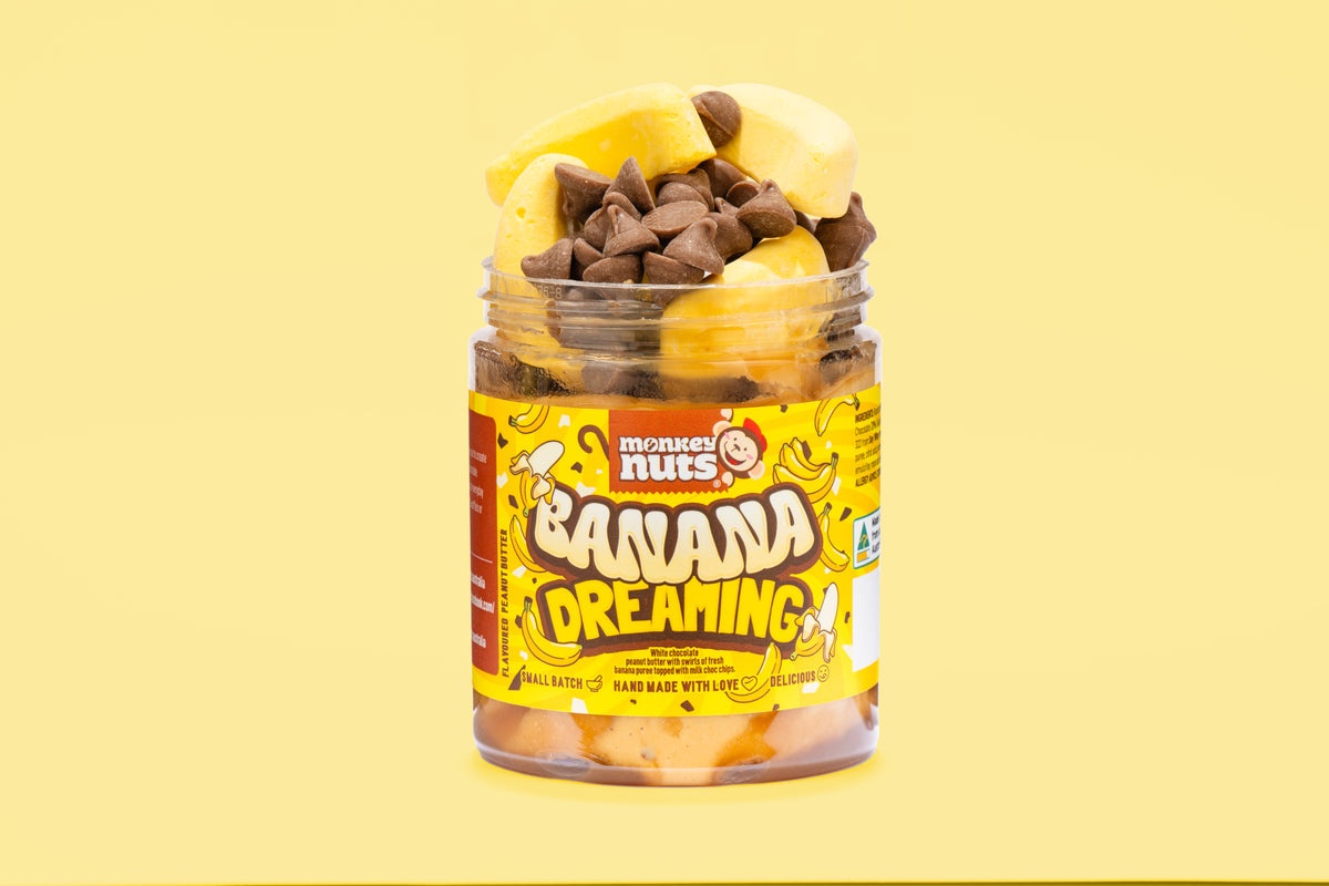 Banana Dreaming Peanut Butter 315g | Monkey Nuts Australia