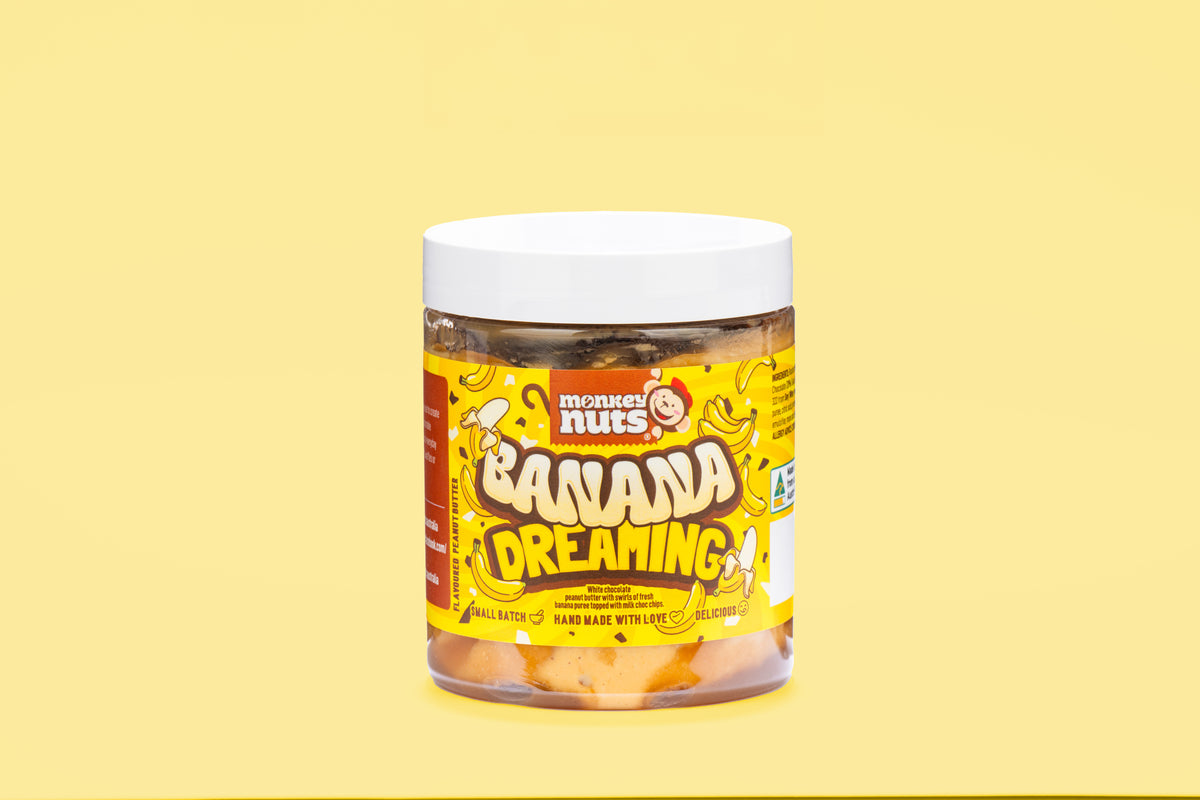 Banana Dreaming Peanut Butter 315g | Monkey Nuts Australia